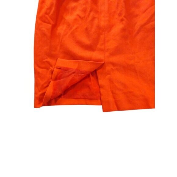 JCrew Womens Orange Pencil Skirt Size 8 Career Office Classic Lined spring style - Picture 9 of 11
